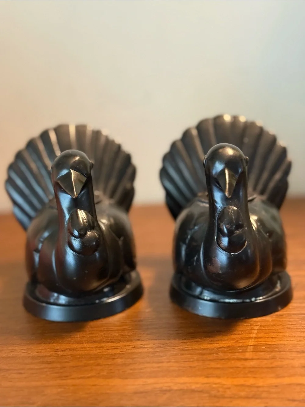 Pottery Barn Thanksgiving Fall Autumn Harvest Turkey Taper Candle Holders Set 2